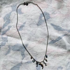 Fossil Moon Necklace